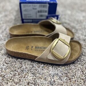 Birkenstock Madrid Big Buckle Sandcastle 1024009 New n Box Gold Buckle 37 (US 6)